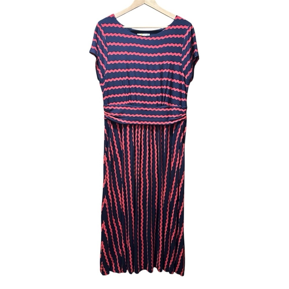 EUC Boden Pink and Blue Maxi Dress